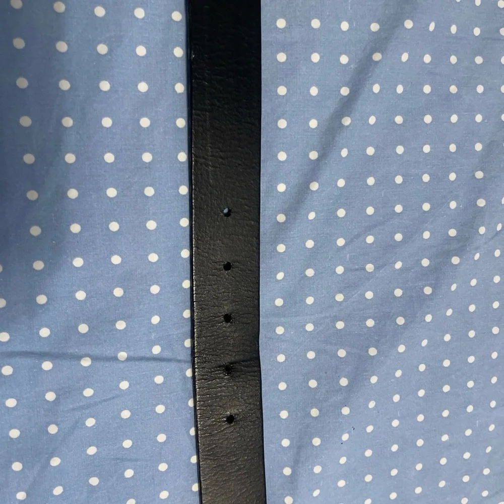 Fossil leather belt